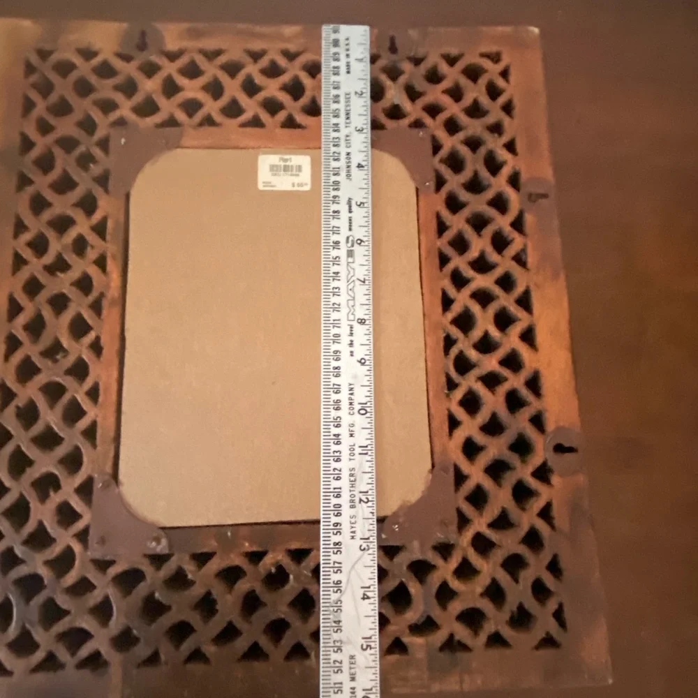 Vintage Pier One Carved Wooden Wall Mirror